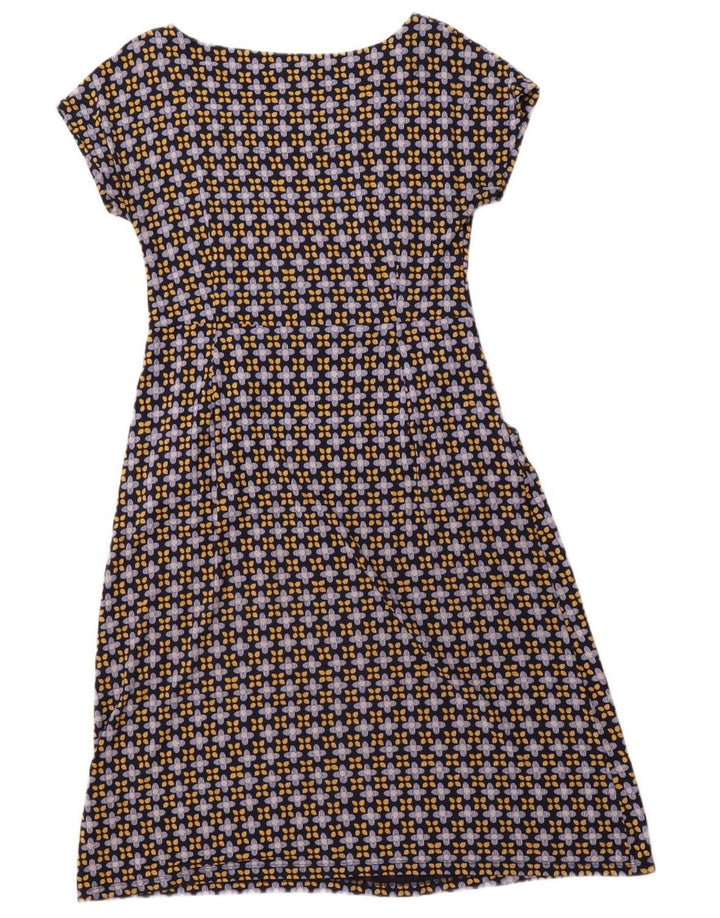 WHITE STUFF Damen-A-Linien-Kleid, UK 12, mittleres Marineblau mit Blumenmuster, Viskose