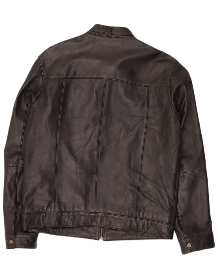 Bata Herren Lederjacke UK 42 XL Schwarz