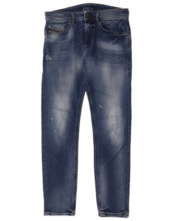 Diesel Herren Distressed Slim Jeans W30 L32 Blaue Baumwolle