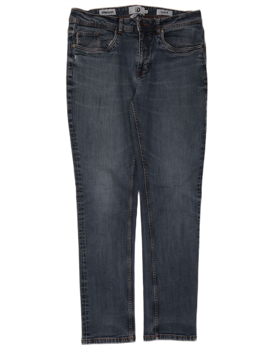 Dack's Herren Slim Jeans IT 52 XL W36 L30 Blaue Baumwolle
