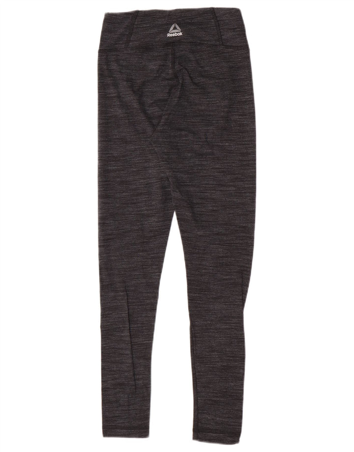Reebok Damen Leggings UK 4/6 XS Grau meliert