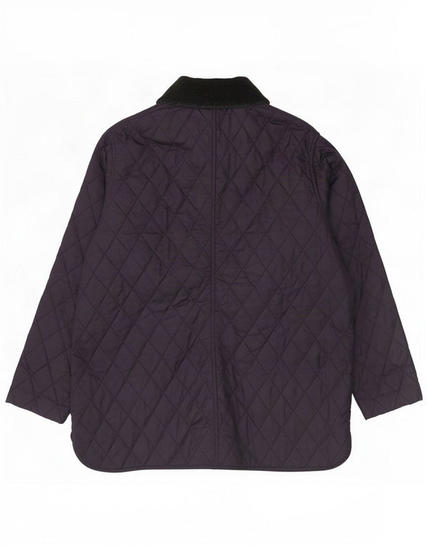 Barbour Damen Steppjacke UK 16 Large Marineblau Farbblock
