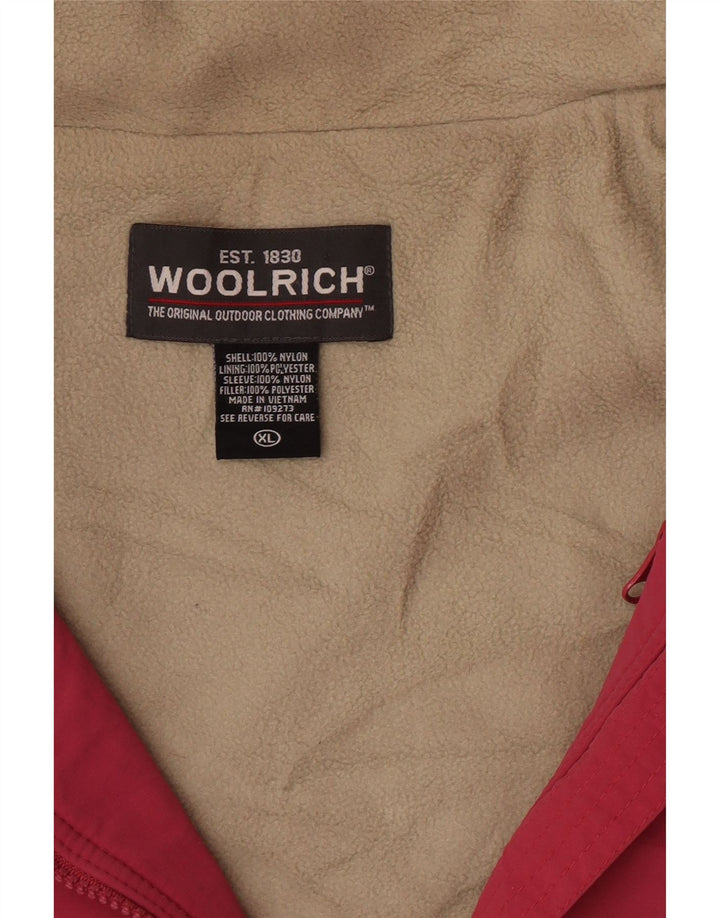 Woolrich Herren Windjacke UK 42 XL Rosa Nylon