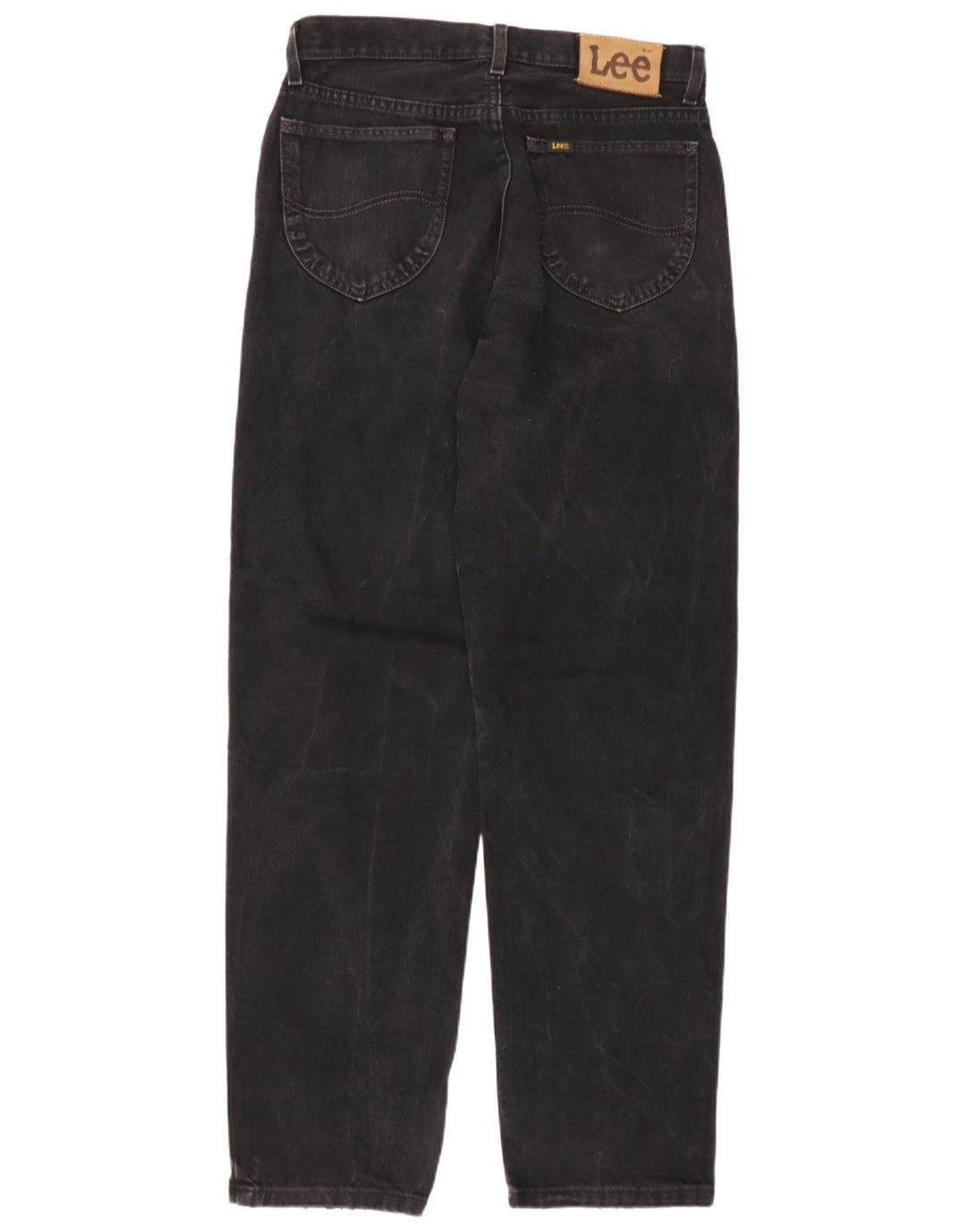 Lee Herren Tapered Jeans W32 L34 Schwarze Baumwolle
