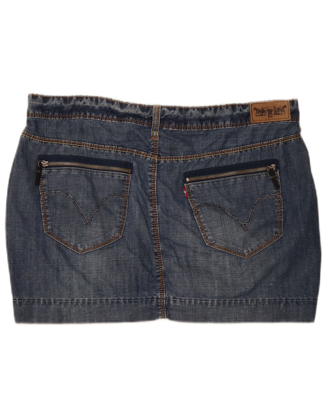 Levi's Damen Mini-Jeansrock W38 XL Blau