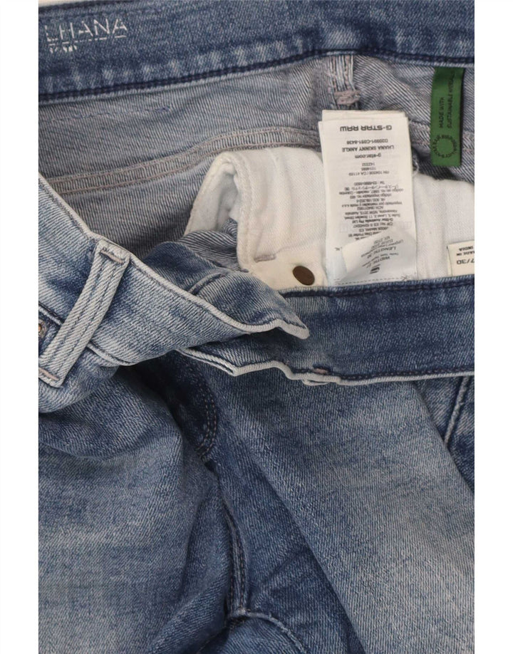 G-Star Damen Slim Jeans W27 L26 Blaue Baumwolle
