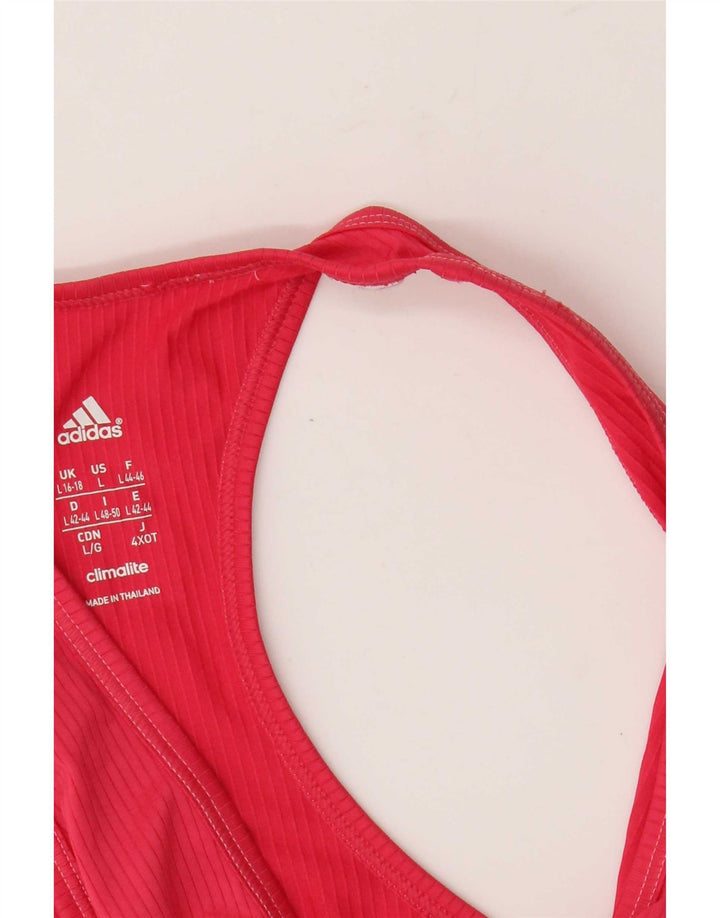 Adidas Damen Climalite Vest Top UK 16/18 Large Pink
