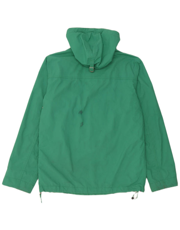 Napapijri Damen Graphic Anorak Jacke UK 14 Mittelgrünes Polyamid