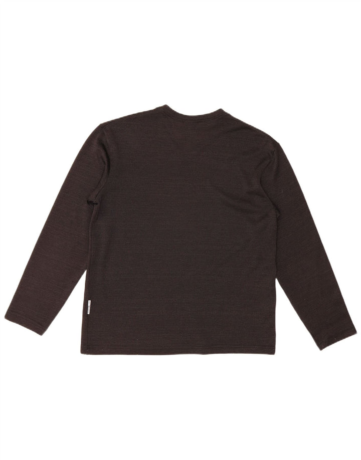 Gianfranco Ferre Damen Top Langarm UK 18 XL Schwarz