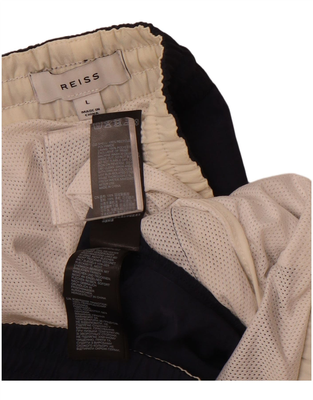 REISS Damen Badeshorts UK 16 Large Marineblau Polyamid