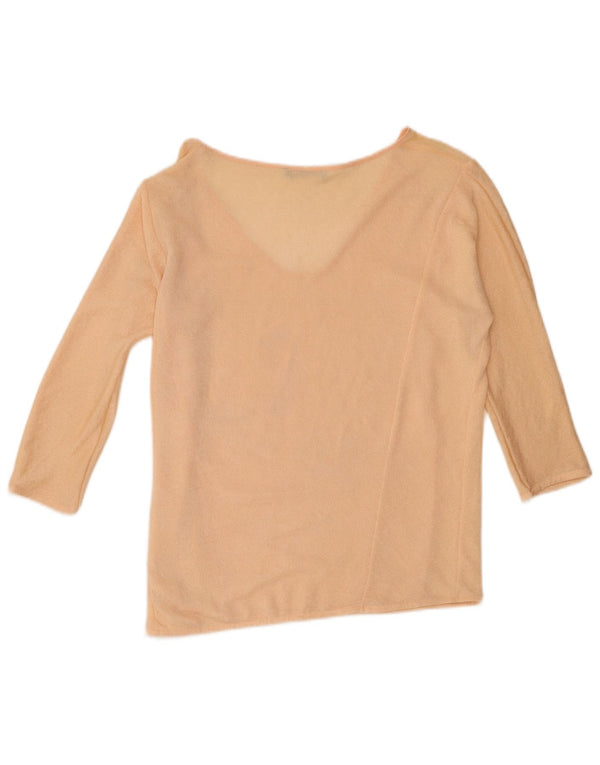 Zara Damen-Top, 3/4-Ärmel, UK-Größe 14, mittelrosa, Polyester
