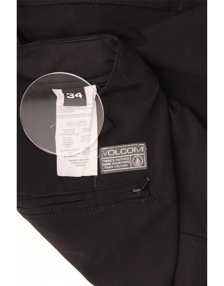 Volcom Herren Chino-Shorts, Größe L, W34, Schwarz, Polyester