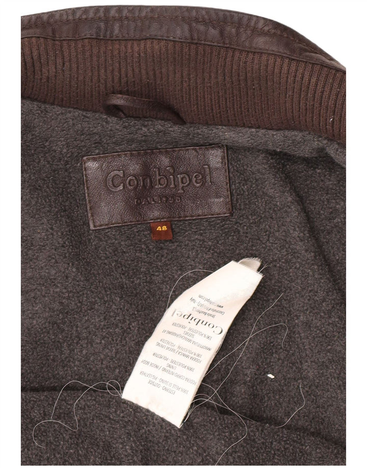 Conbipel Herren Lederjacke IT 48 Mittelbraunes Leder