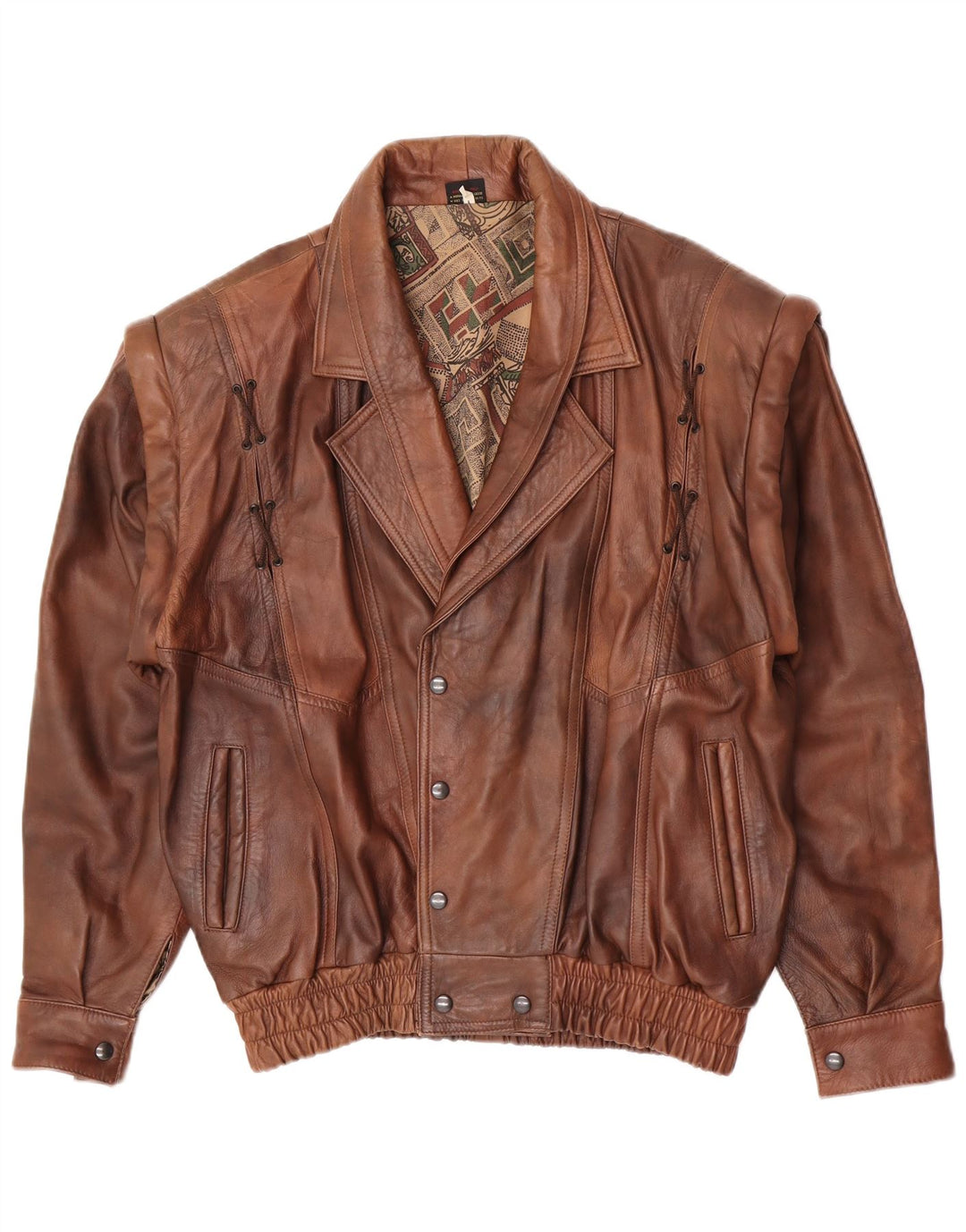 Vintage Herren Lederjacke UK 40 Großes braunes Leder