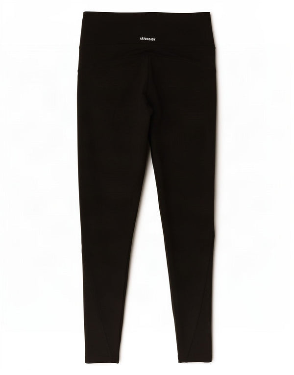 Adidas Damen Tight Fit Leggings UK 8/10 Small Schwarz Polyester