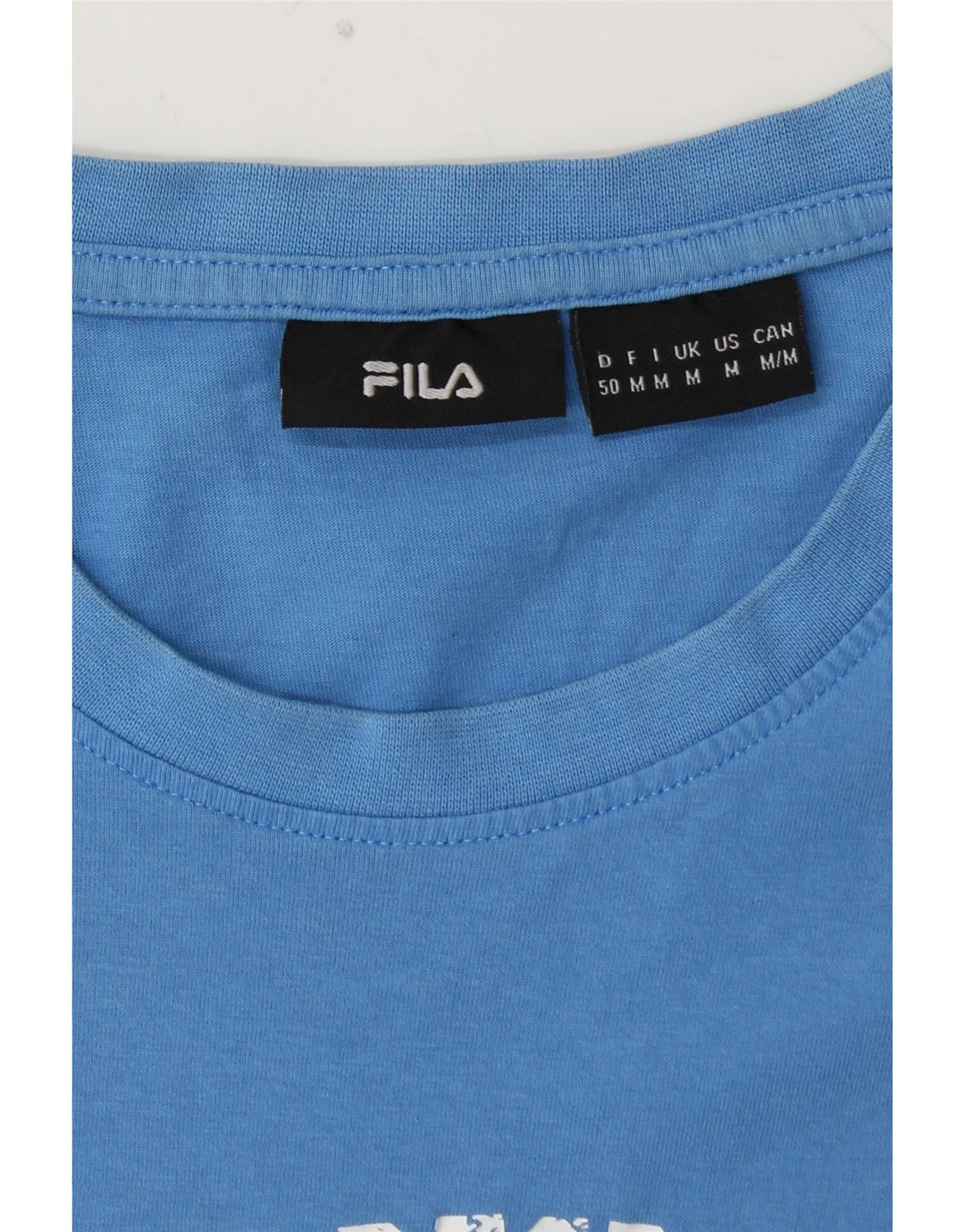 FILA Herren Grafik-T-Shirt-Oberteil Mittelblau