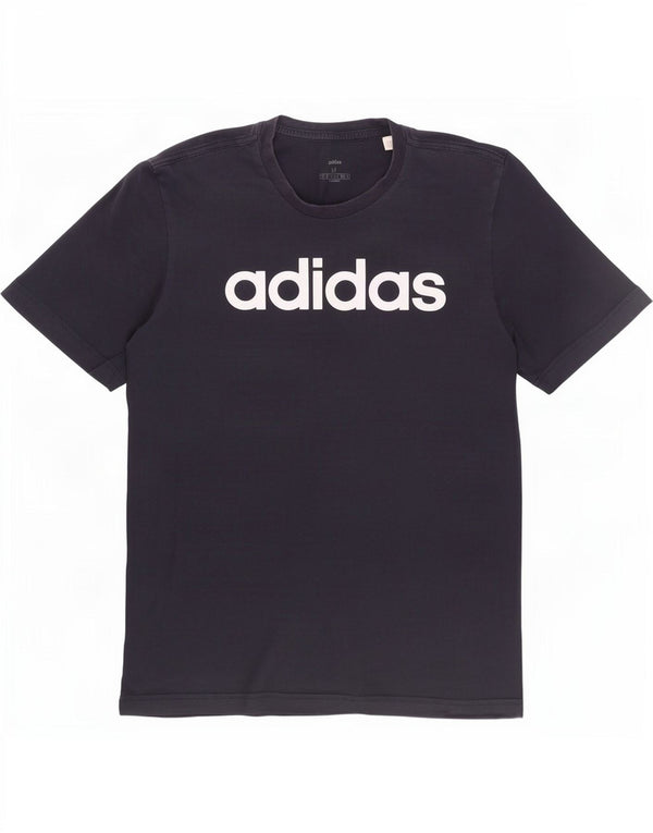 Adidas Herren-T-Shirt mit Grafik, mittelgroß, marineblau, Baumwolle
