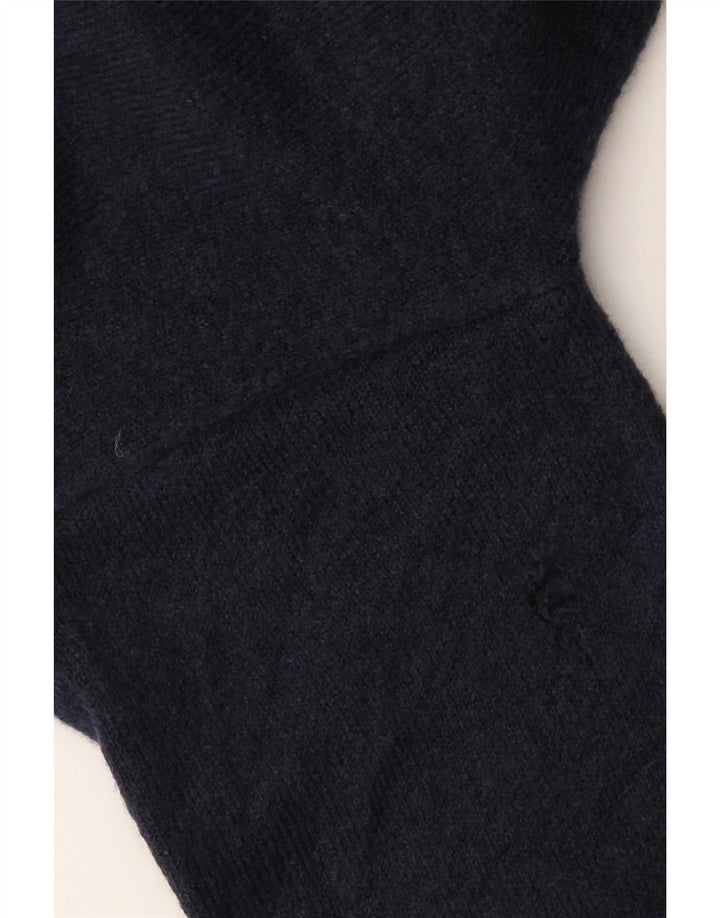 Zara Damen-Pullover mit Rollkragen, übergroß, Gr. 10, Marineblau