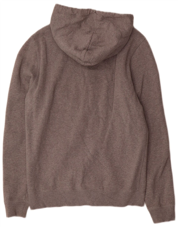 Jack Wills Herren-Kapuzenpullover mit Reißverschluss, mittelgrau gesprenkelte Baumwolle