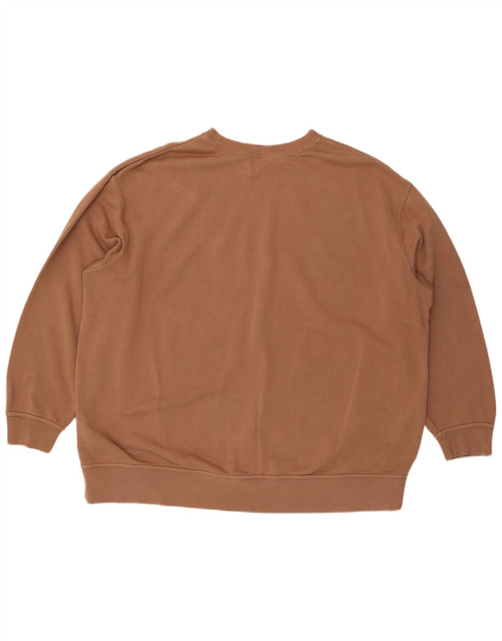 NIKE Damen-Sweatshirt in Übergröße, Größe 20, 2XL, braun, Baumwolle