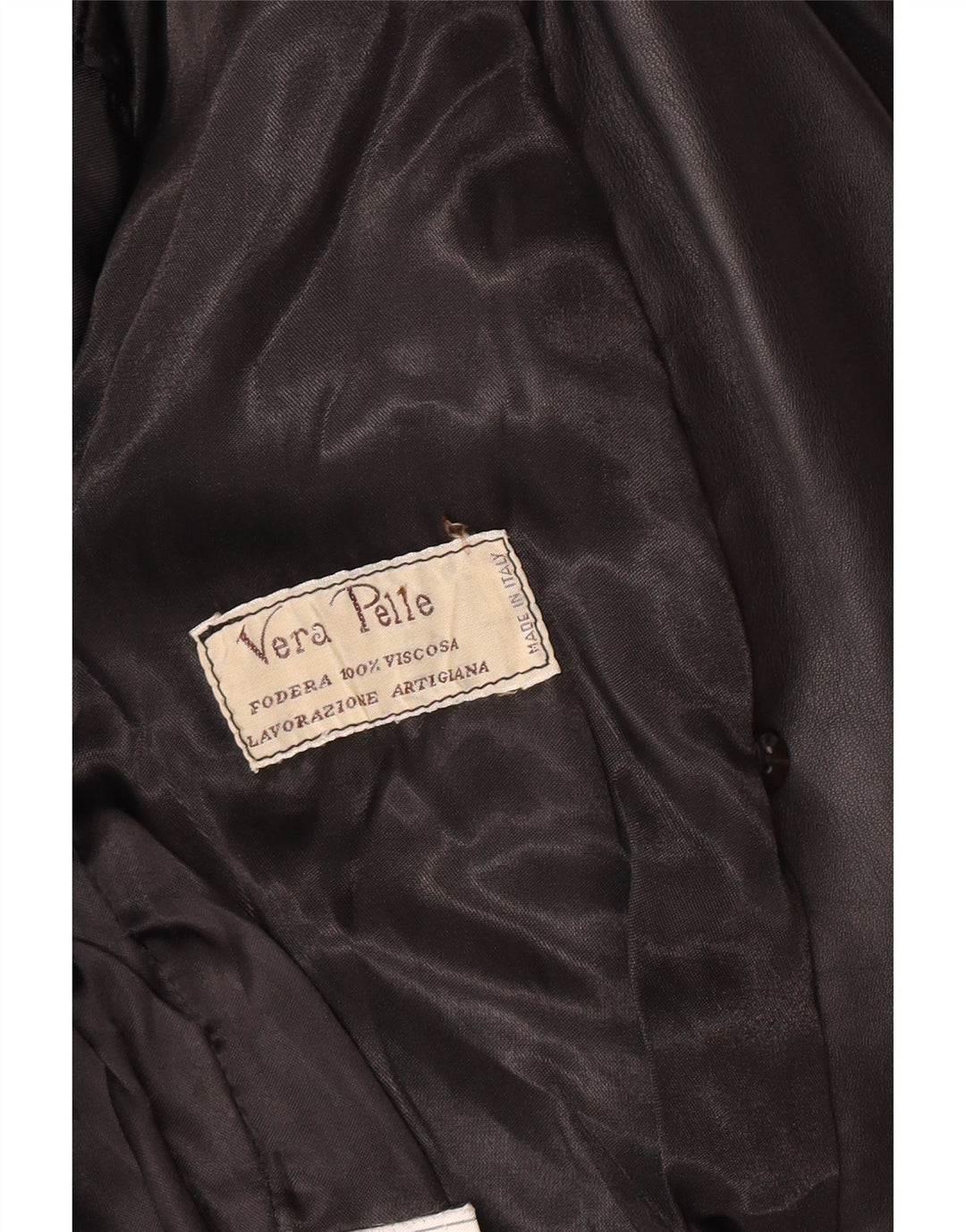Vintage Damen Lederjacke UK 14 Mittelschwarzes Leder