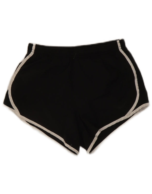 Nike Damen Dri Fit Sport Shorts UK 12 Medium Schwarz Polyester