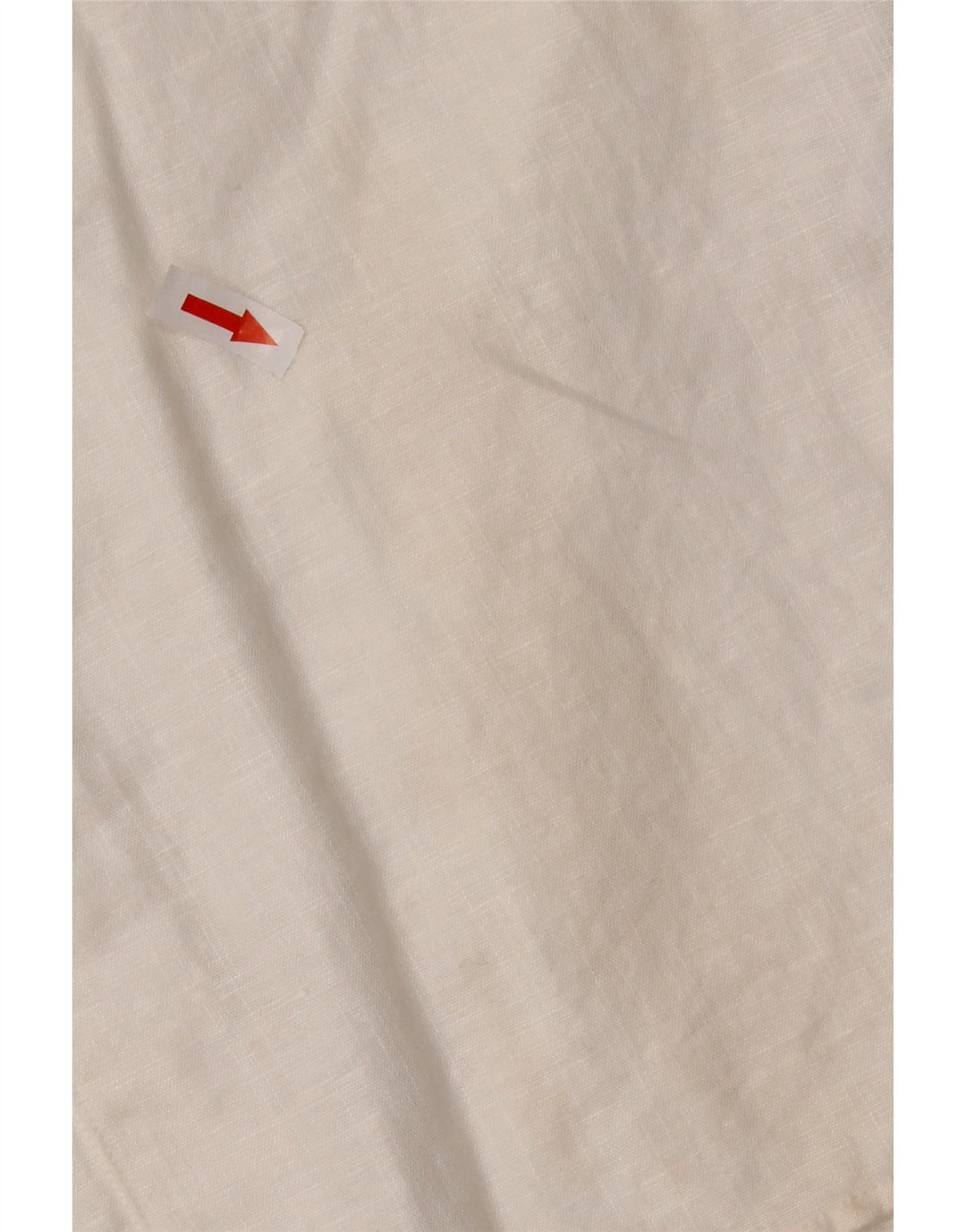 TED BAKER Herren Kurzarmhemd Größe 5 XL Weißes Leinen