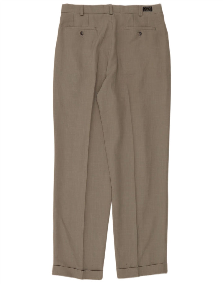 Marks & Spencer Herren-Freizeithose mit Pegged, W34, L33, grünes Polyester