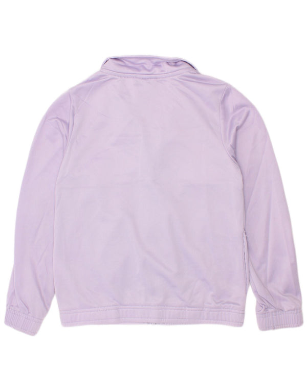 Puma Mädchen-Trainingsanzug-Top-Jacke, 5–6 Jahre, lila, Farbblock-Polyester