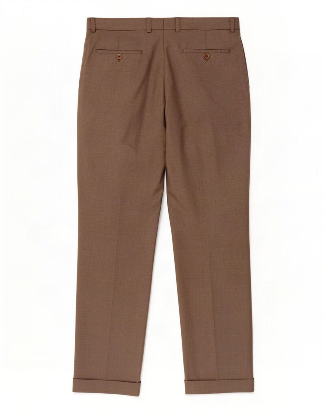 Marks & Spencer Herren-Anzughose mit Pegged-Anzug, W34, L31, braune Wolle