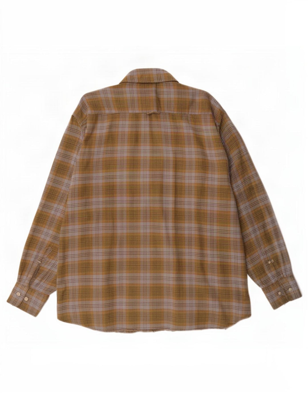 Barbour Herren-Flanellhemd, groß, Khaki, kariert, Baumwolle