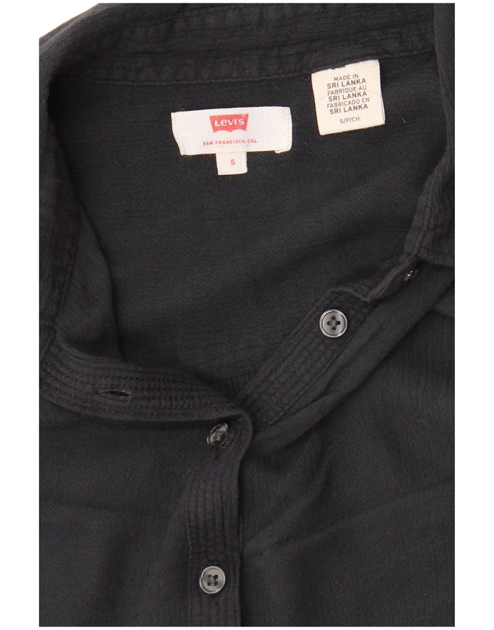 LEVI'S Damen-Oversize-Pullover-Hemd, Gr. 10, Größe S, Schwarz
