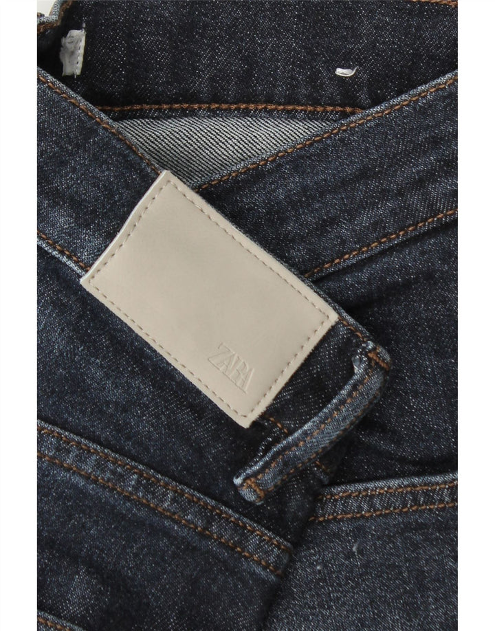 Kurze Jeans von Zara für Damen, W32, L24, Marineblau
