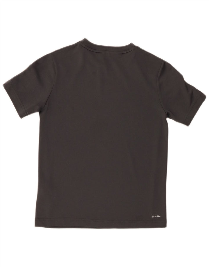 Adidas Jungen T-Shirt mit Grafik, 9–10 Jahre, graues Polyester
