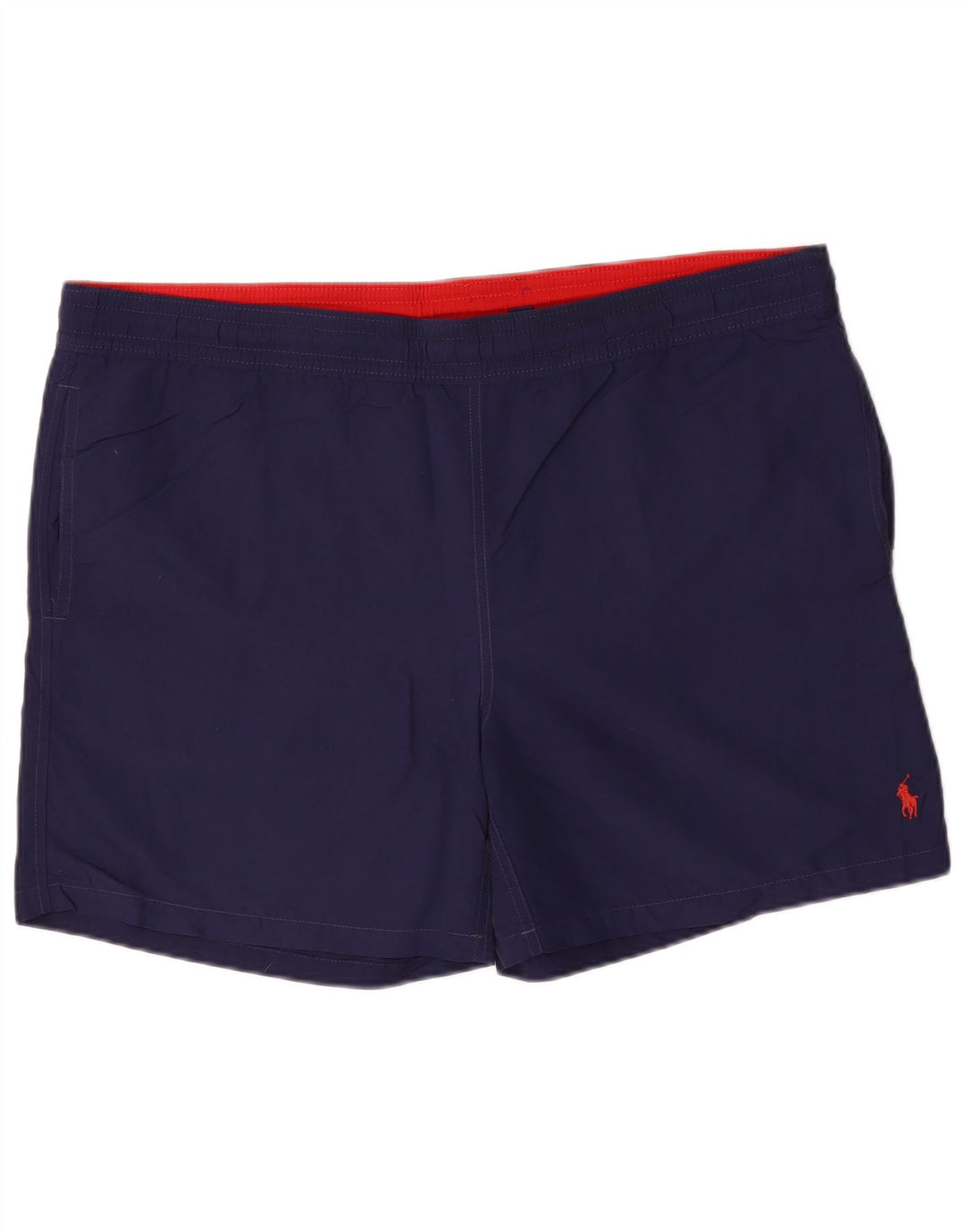 POLO RALPH LAUREN Herren-Badeshorts, groß, marineblaues Nylon