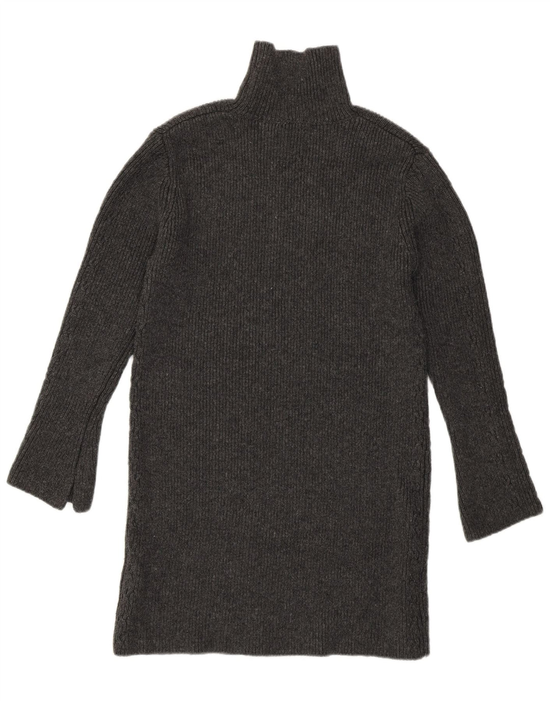 Langer Rollkragenpullover für Damen von Zara, Gr. 8, Größe S, Grau, Acryl
