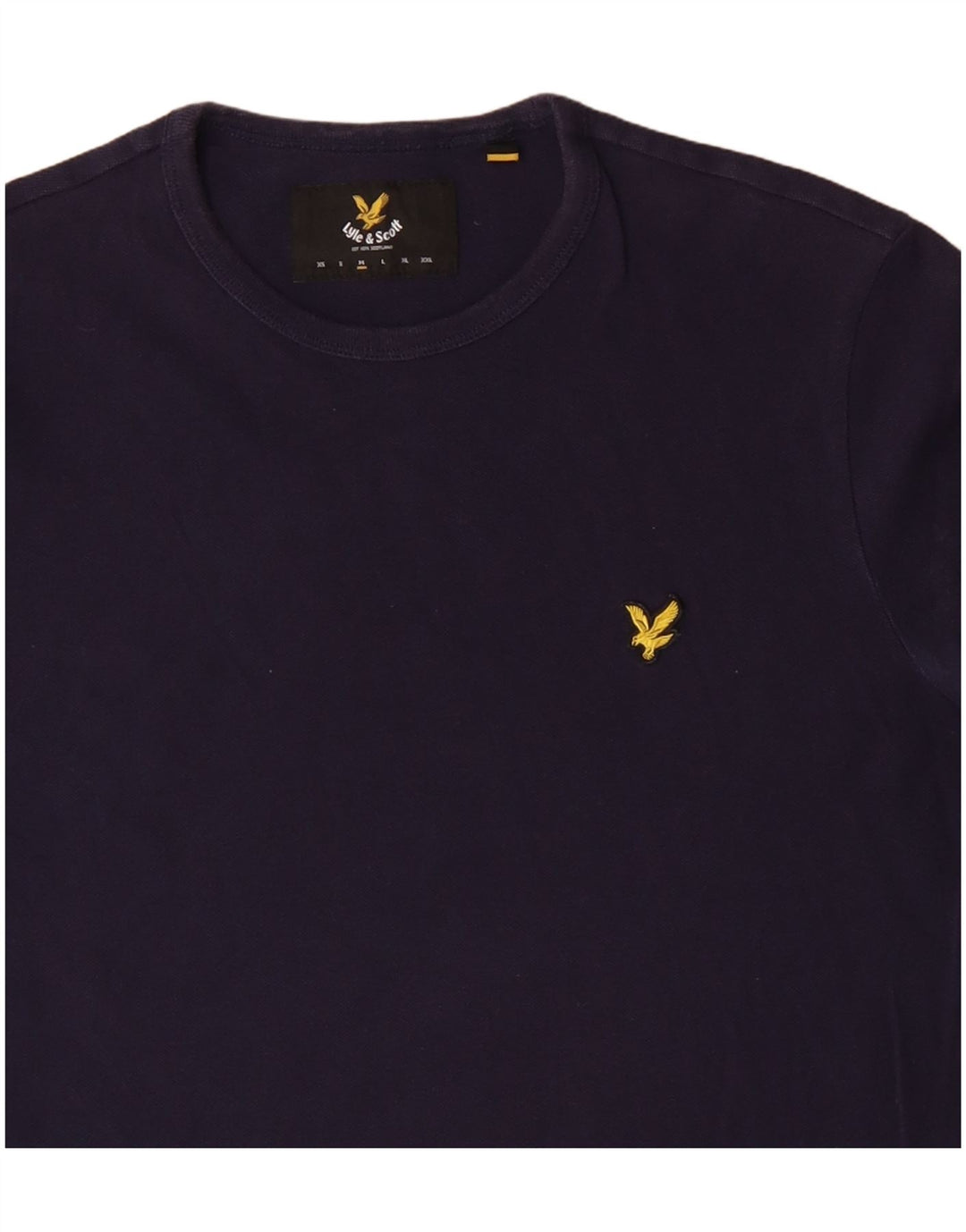 Lyle & Scott Herren-T-Shirt-Oberteil aus Baumwolle in mittlerem Marineblau