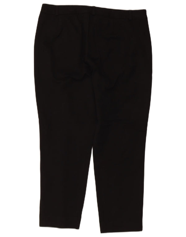 Marks & Spencer Damen-Hose, kurz geschnitten, UK 14, Größe L, W32, L24, schwarze Viskose