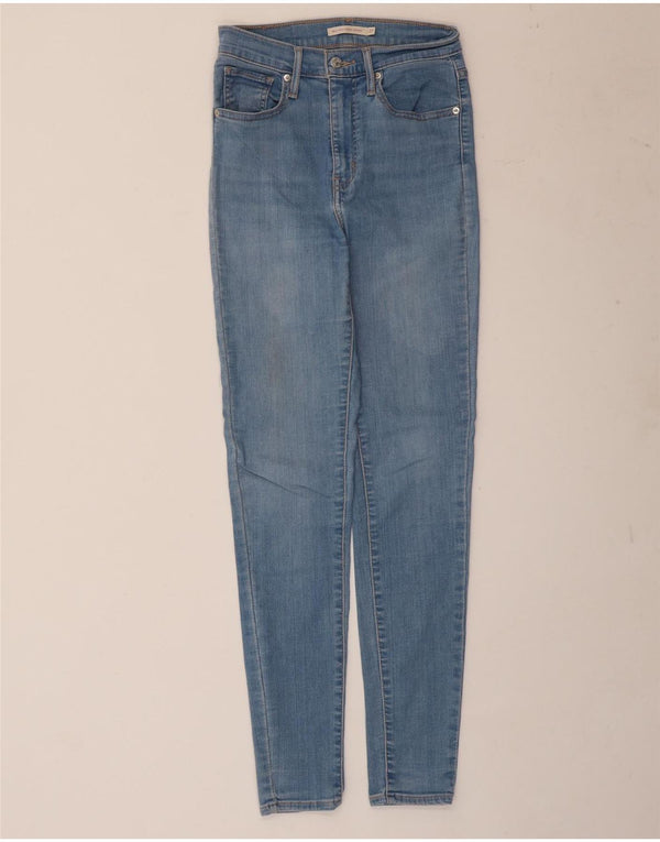 Levi's Damen Mile High Super Skinny Jeans W27 L29 Blaue Baumwolle