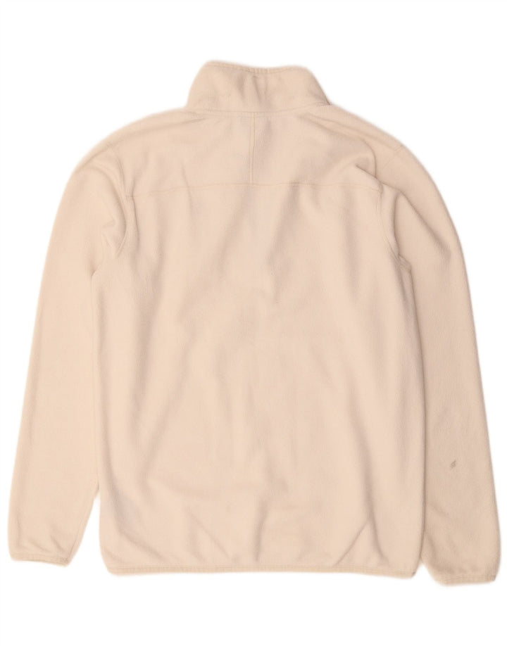 The North Face Herren-Fleecepullover mit Reißverschluss am Hals, mittelweißes Polyester