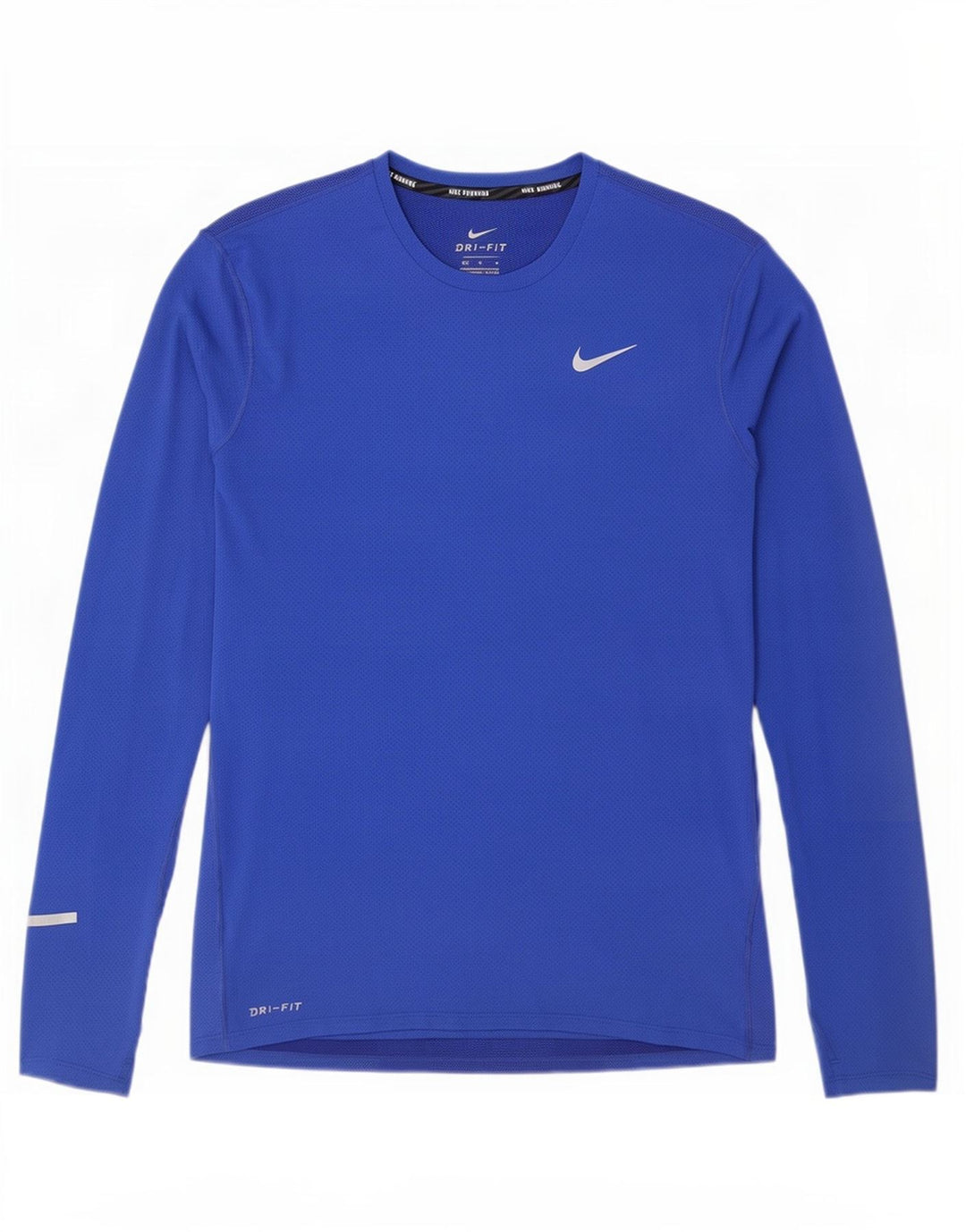 Nike Herren Dri Fit Top Langarm Mittelblaues Polyester