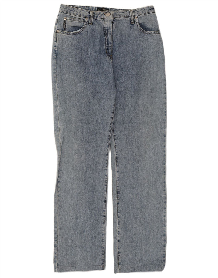 Armani Damen Comfort Fit Straight Jeans W29 L28 Blau
