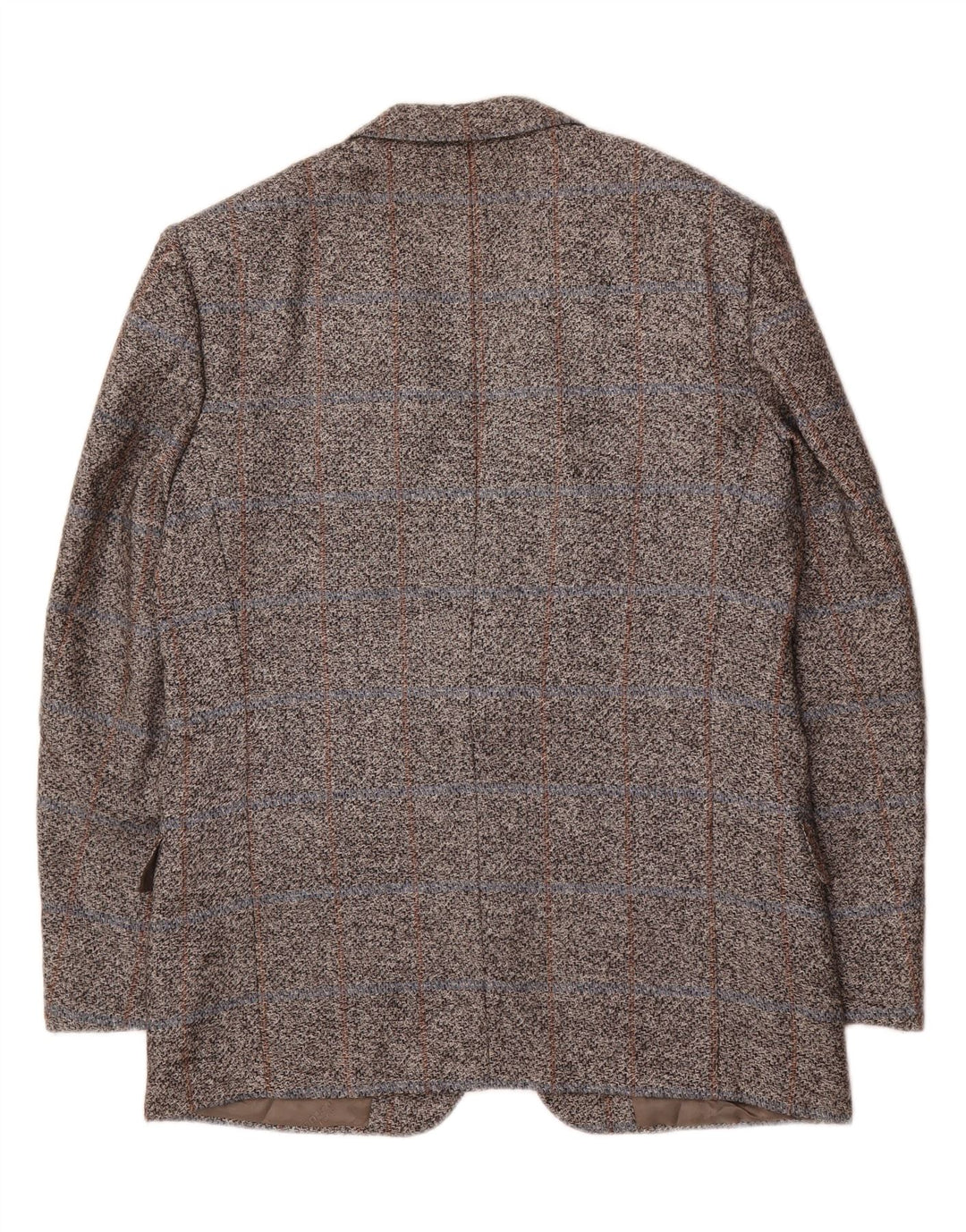 EMANUEL UNGARO Mens 2 Button Blazer Jacket EU 52 Large Grey Check Silk Vintage Emanuel Ungaro and Second-Hand Emanuel Ungaro from Messina Hembry 