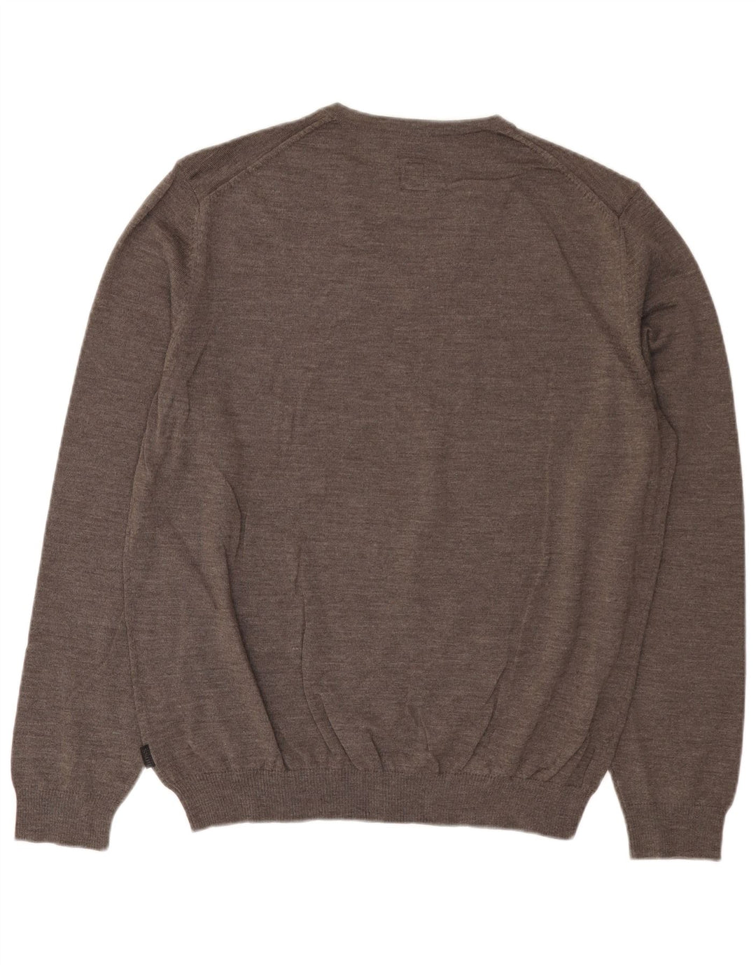 HUGO BOSS Herren Slim Fit V-Ausschnitt Pullover Pullover 3XL Graue Wolle