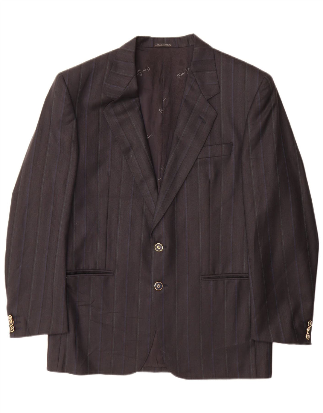 Pierre Cardin Herren 2-Knopf-Blazerjacke UK 38 Mittelgrau gestreift