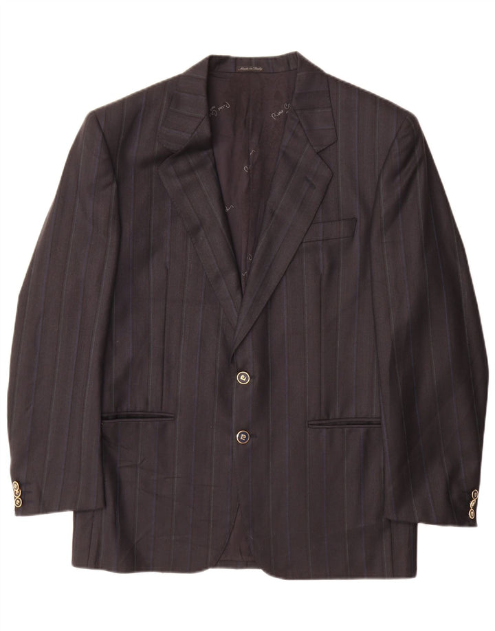 Pierre Cardin Herren 2-Knopf-Blazerjacke UK 38 Mittelgrau gestreift