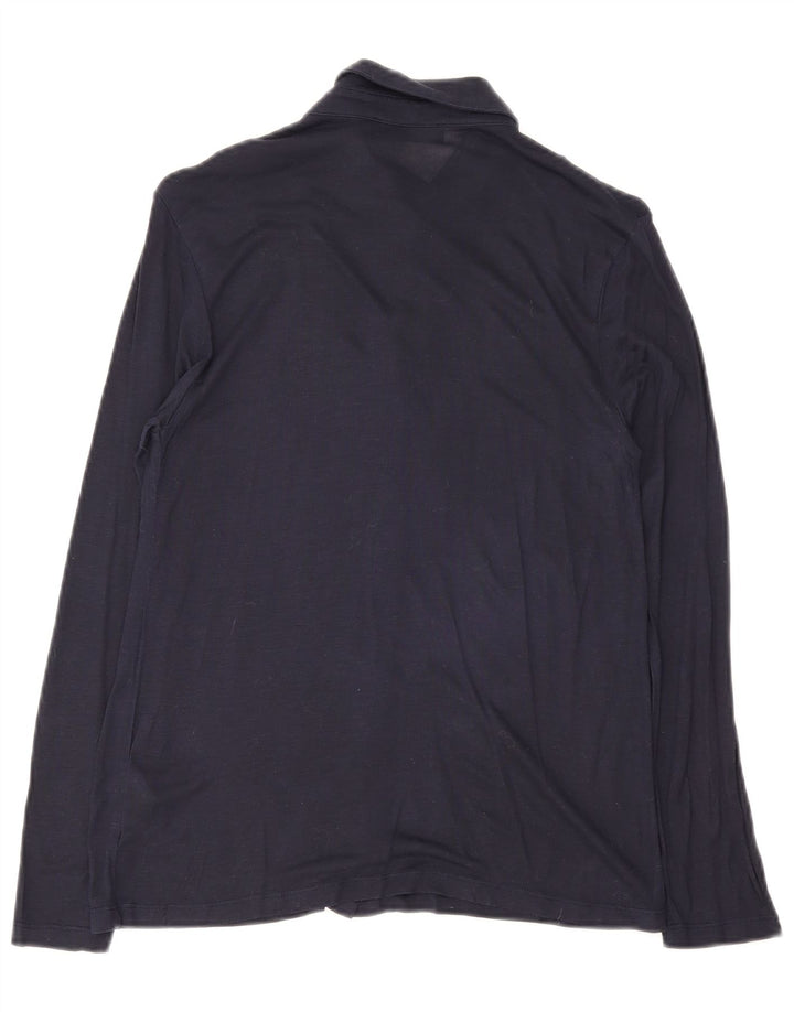 Marks & Spencer Damenhemd UK 10 Small Marineblaue Viskose
