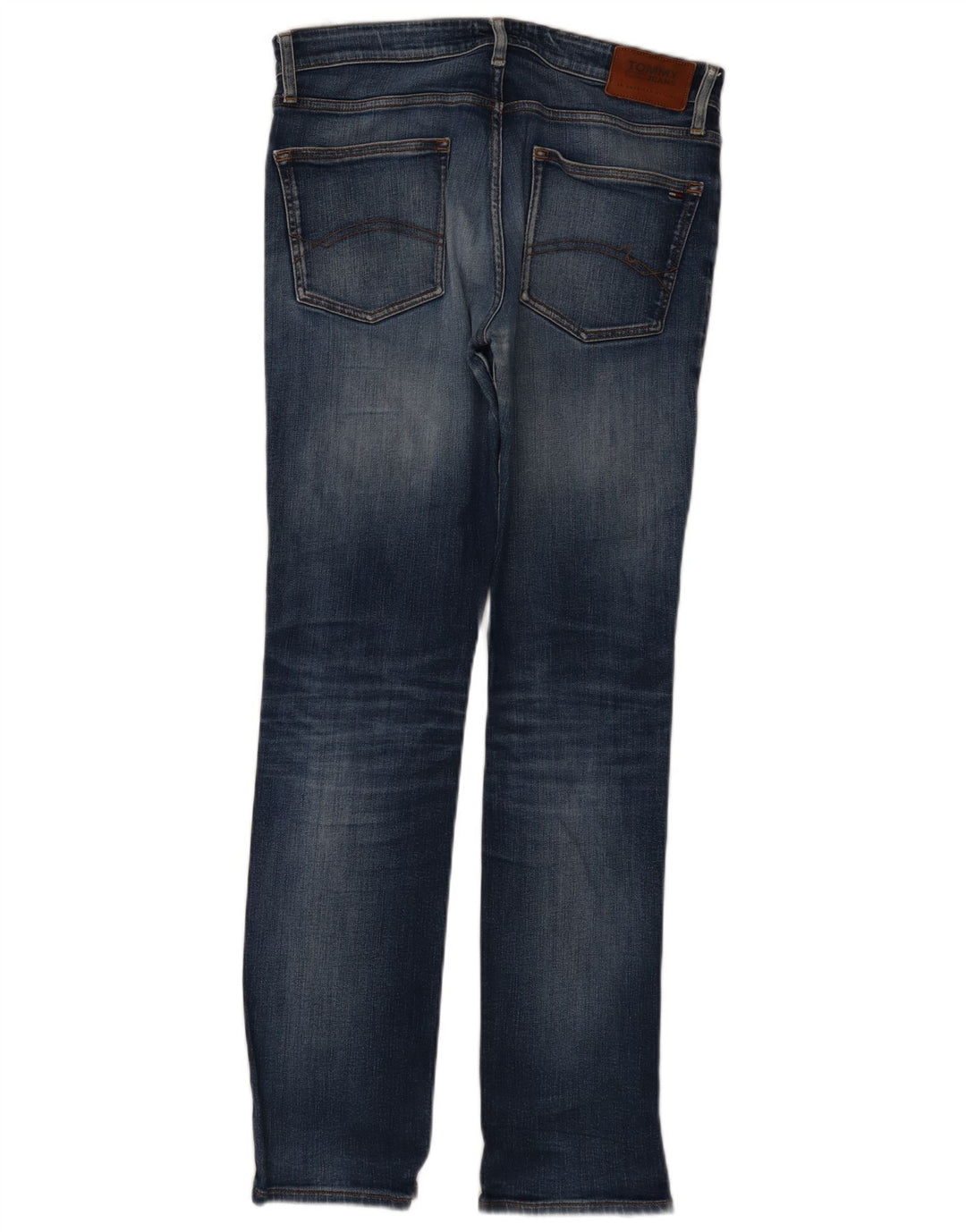 Tommy Hilfiger Herren Straight Jeans W33 L34 Blaue Baumwolle