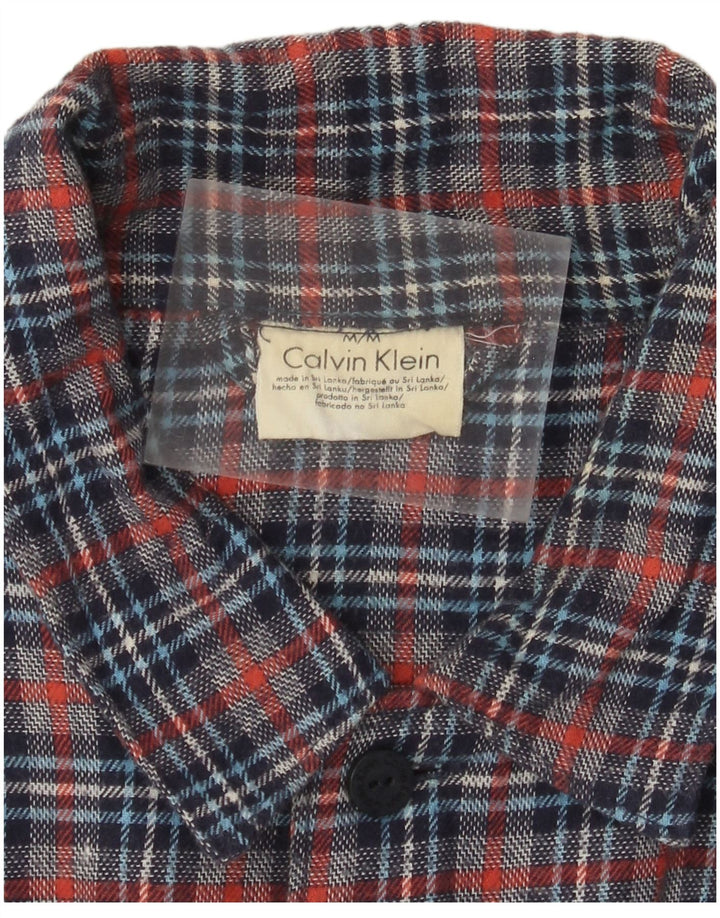 Calvin Klein Herren-Flanellhemd, mittelgroß, mehrfarbig, kariert, Baumwolle