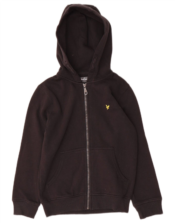 Lyle & Scott Kapuzenpullover mit Reißverschluss für Jungen, 8–9 Jahre, Schwarz